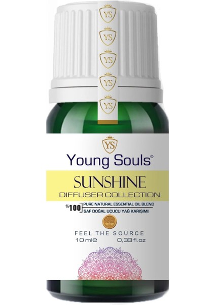 Aromatherapy Sunshine Essential Oil Blend Günışığı Difüzör Uçucu Yağ Karışımı 10 ml