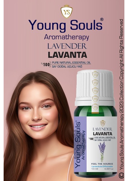 Aromatherapy Lavender Officinalis Essential Oil Lavanta Uçucu Yağ 10 ml