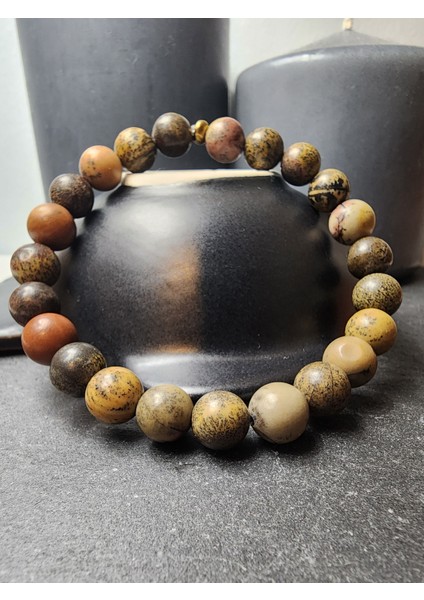 Lav Taşı, Jasper ve Hematit Orjinal Doğal Taş Kadın ve Erkek Takım Bileklik / Denge, Performans ve Sağlık modelleri