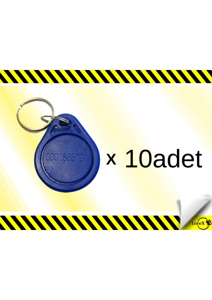 125 Khz Rfid Proximity Keyfob Anahtarlık ( 10 Adet )