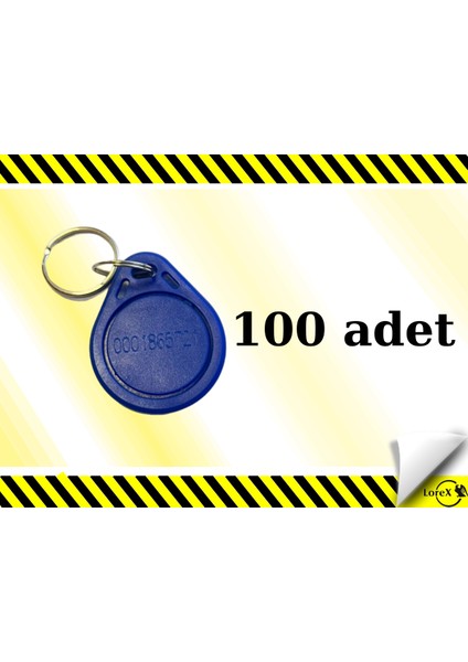 125 Khz Rfid Proximity Keyfob Anahtarlık ( 100 Adet )