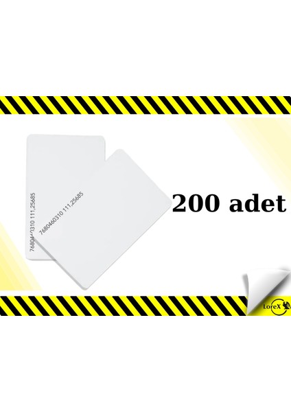 125 Khz Rfid Proximity Kart ( 200 Adet )