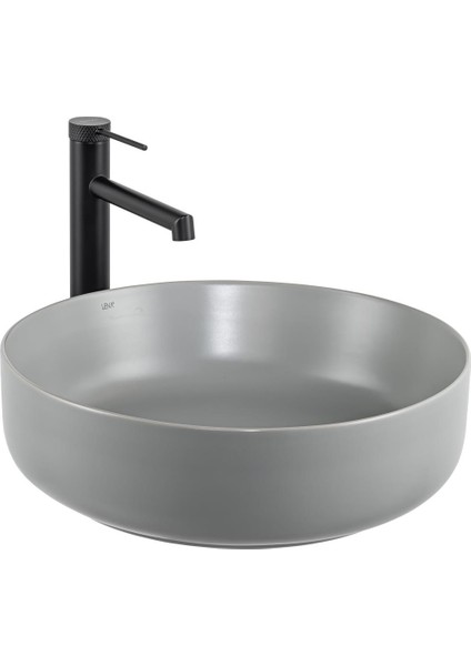 E-W1201MG Tezgah Üstü Lavabo Mat Gri