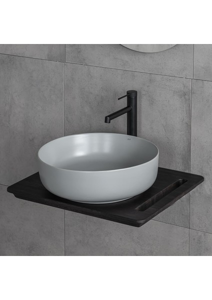 E-W1201MG Tezgah Üstü Lavabo Mat Gri