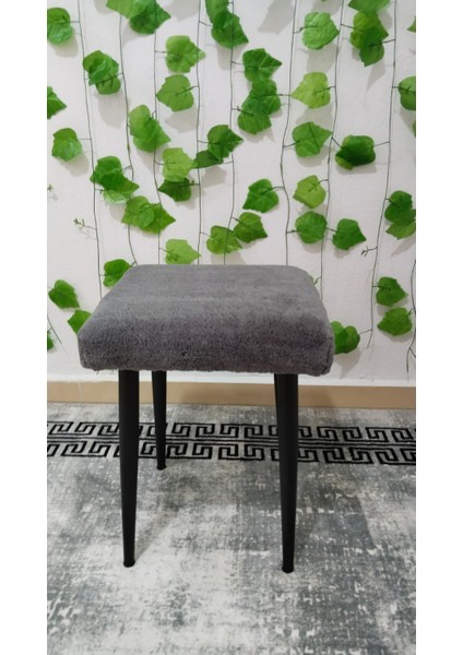 Metal Ayak Teddy Kumaş Dekoratif Çok Amaçlı Peluş Puf Tabure Bench Koltuk Sandalye fiyatları