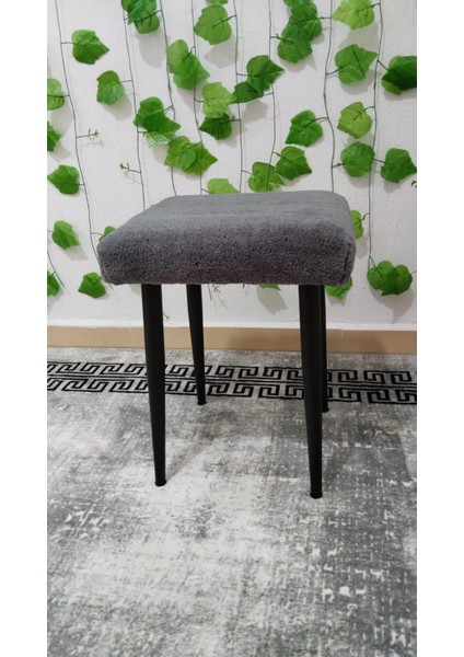 Metal Ayak Teddy Kumaş Dekoratif Çok Amaçlı Peluş Puf Tabure Bench Koltuk Sandalye indirimleri