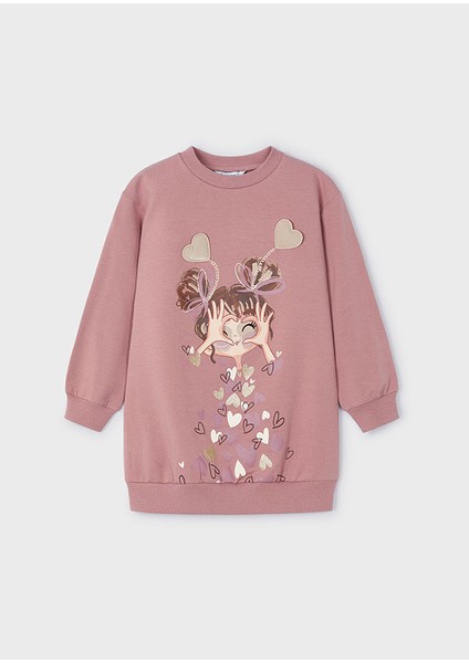 4933 Kız Çocuk Pembe Tunik