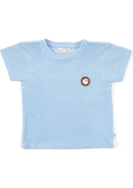 Havlu Kısa Kollu Şort Bebek Takımı Mavi modelleri