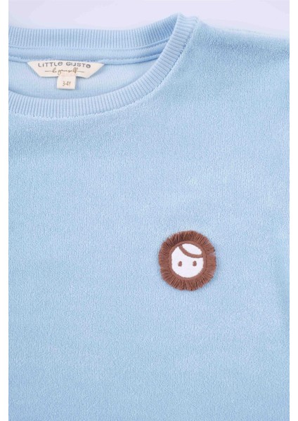 Havlu Kısa Kollu Şort Bebek Takımı Mavi indirimleri