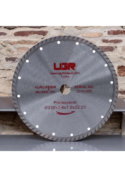 Ugr Turbo Elmas Beton Tuğla Kesme Kesici Disk Diski 115 mm