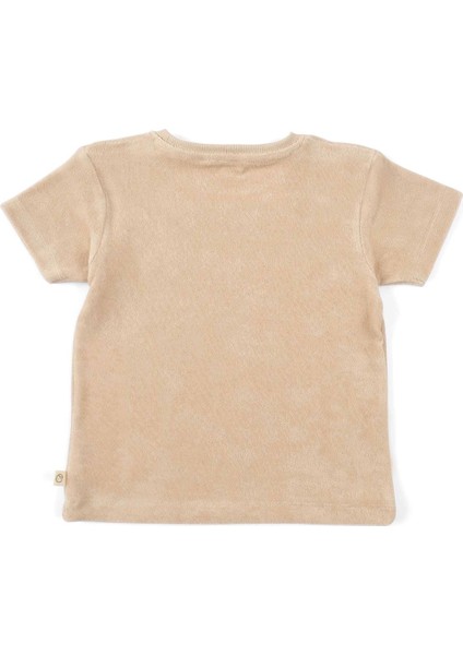 Havlu Kısa Kollu Şort Bebek Takımı Bej fırsatları