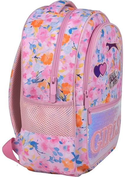 Slazenger Kids Üç Bölmeli Kız Çocuk Pullu Ilkokul Sırt Çantası Pembe fiyatları