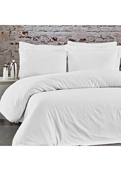 Pamuk 62 Tel (155 Tc) 150X200+37 cm Lastikli Çarşaflı Çift Kişilik Nevresim Takımı (2 Yastıklı)