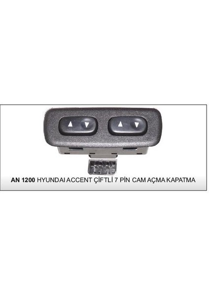 Cam Kaldırma Anahtarı Çiftli Sol Hyundaı Accent 1 X-3 1994-2000 7 Pin 93570-2200 AN-1200 Dodo