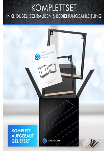 Dekoratif 2'li Küp Set Siyah Metal Duvar Rafı Kitaplık Saksılık Ahşap Tabla 15 kg Yük Kapasiteli fiyatları