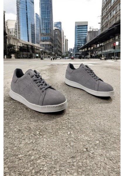 Sail Laker'S 6041 Gri Deri Erkek Casual Günlük Ayakkabı