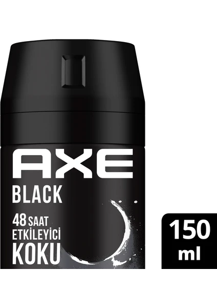 Erkek Sprey Deodorant Black 48 Saat Etkileyici Koku 150 ml