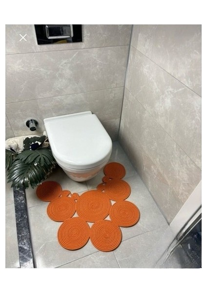 Hasır Jüt Modern Klozet Önü Paspası