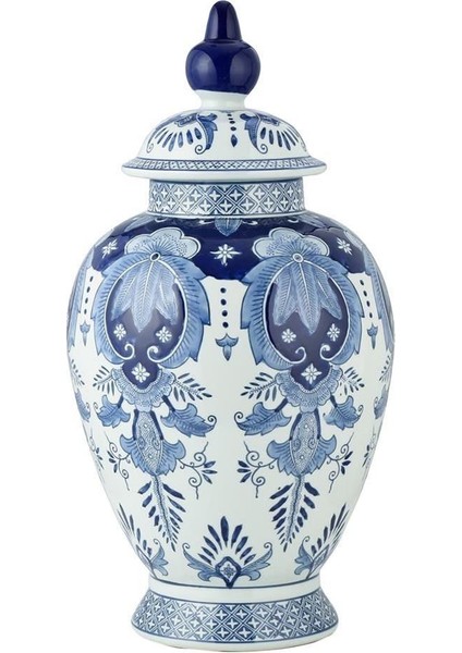 Reve Mavi Seramik Vazo 54 Cm Ak.Wlt0550