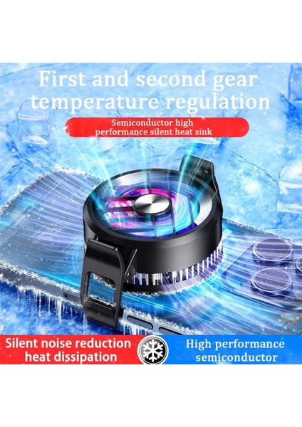 MT46 GT30 Profesyonel Rgb Turbo Fanlı Gaming Telefon Soğutucu Yarı Iletken Radyatör indirimleri