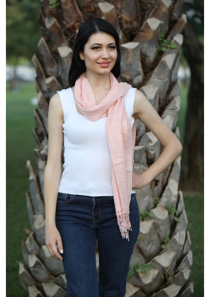 Pudra Keten Şal