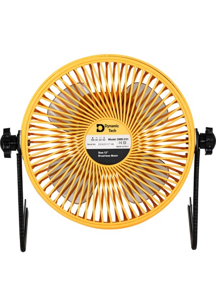 Dynamic Tech 4 Kademeli Masaüstü ve Araç Fan Pervane Şarjlı - USB - Kablolu 8'' Vantilatör Pervane Fan