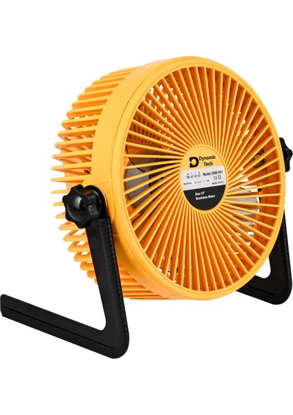 Dynamic Tech 4 Kademeli Masaüstü ve Araç Fan Pervane Şarjlı - USB - Kablolu 8'' Vantilatör Pervane Fan