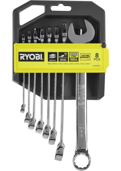 RHWR8PC 8 Parça Kombine Anahtar Seti (8-19MM) (5132006065)