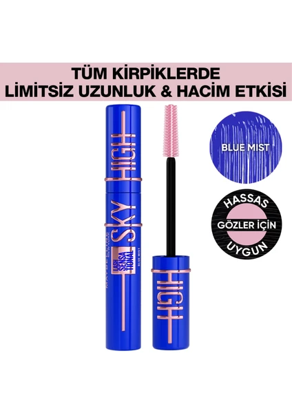 Lash Sensational Sky High Blue Mist Maskara -Mavi