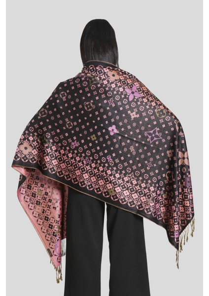 Siyah Pembe Pashmina Şal fiyatları