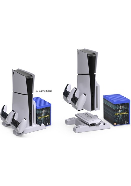 Ps5 Slim ve Tüm Modeller Için Multi Fonksiyon Soğutma ve Şarj Ünitesi TP5-3537B