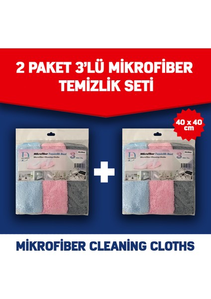 Mikrofiber temizlik Bezi 6 Adet