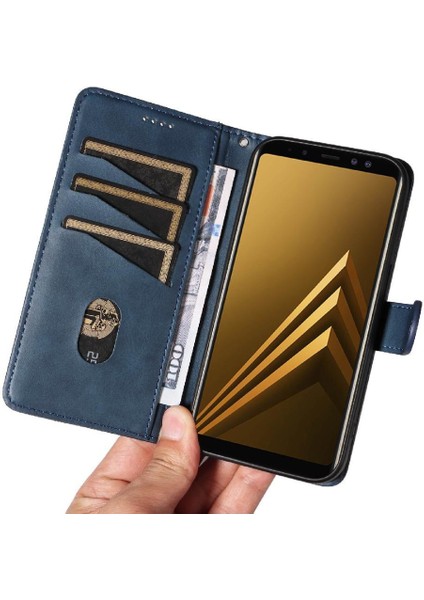 Samsung Galaxy A8 2018 Cüzdan Telefon Kılıfı Için Kredi Kartı ile Pu (Yurt Dışından) fiyatları