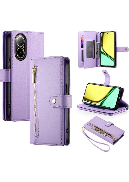 Realme C67 4g Iş Çok Fonksiyonlu Cüzdan Crossbody Için Flip Case (Yurt Dışından) modelleri