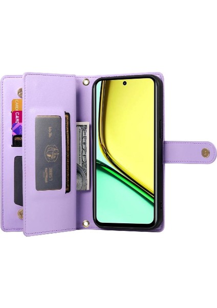 Realme C67 4g Iş Çok Fonksiyonlu Cüzdan Crossbody Için Flip Case (Yurt Dışından) fırsatları