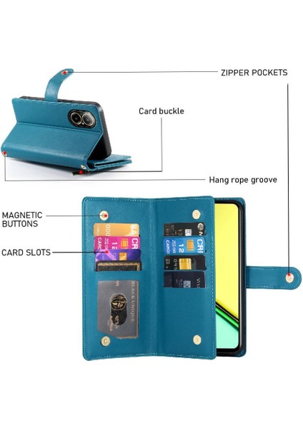 Realme C67 4g Iş Çok Fonksiyonlu Cüzdan Crossbody Için Flip Case (Yurt Dışından) indirimleri