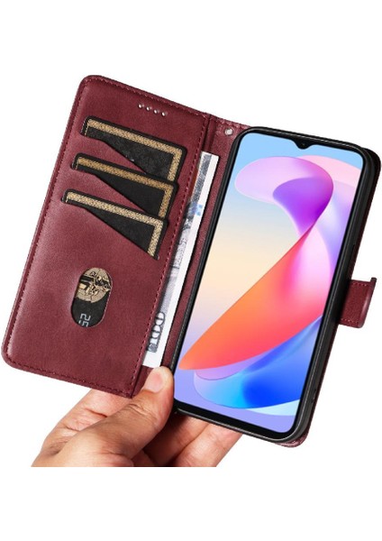 Onur X6A Için 4g Ayrılabilir Siyah Bilezik Cüzdan Telefon Kılıfı Pu (Yurt Dışından)