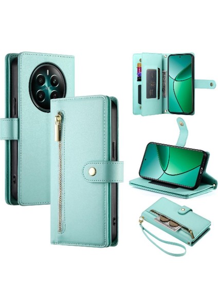 Realme 12 Artı Crossbody Kayış Standı Çok Fonksiyonlu Cüzdan Için Flip Case (Yurt Dışından) fiyatları