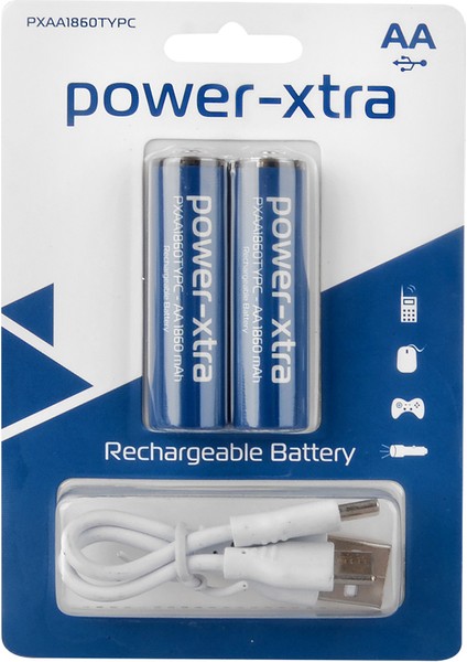 PXAA1860TYPC - Aa - 1860 Mah Şarjlı Pil - Type C - 2'li Blister