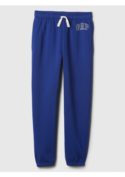 Erkek Çocuk Koyu Mavi Gap Logo Jogger Fleece Eşofman Altı