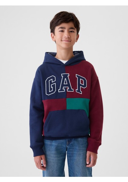 Erkek Çocuk Lacivert Gap Logo Relaxed Fleece Sweatshirt