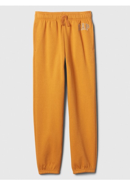 Erkek Çocuk Turuncu Gap Logo Jogger Fleece Eşofman Altı