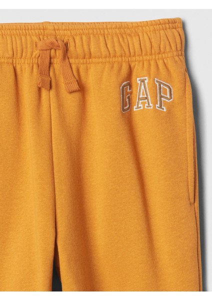 Erkek Çocuk Turuncu Gap Logo Jogger Fleece Eşofman Altı