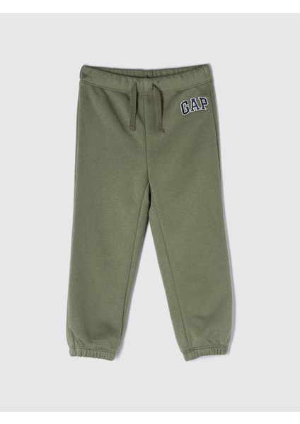 Erkek Bebek Haki Gap Logo Pull-On Jogger Fleece Eşofman Altı