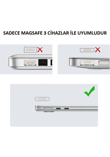 Type-C To Magsafe 3 100W A Kadar Destekli Şarj Çevirici Adaptör