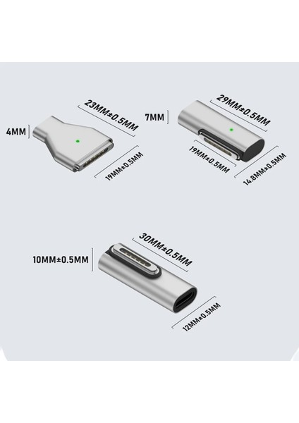 Type-C To Magsafe 3 140W A Kadar Destekli Şarj Çevirici Adaptör