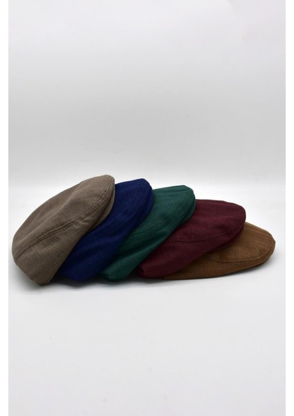 Erkek Dokulu London Kasket Yeşil Flat Cap Şapka indirimleri