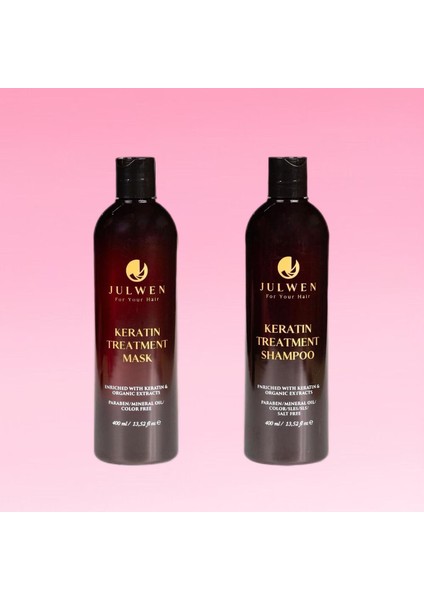 Keratin Maske 400 Ml + Keratin Şampuan 400 Ml