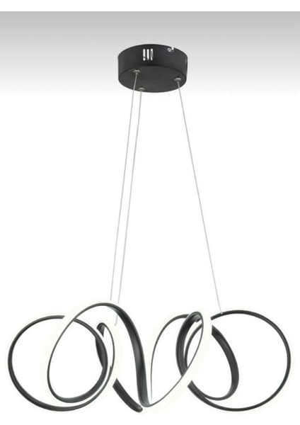 Reel Avize – Olivya Kıvrımlı Led Model – Siyah Kasa –Günışığı fiyatları