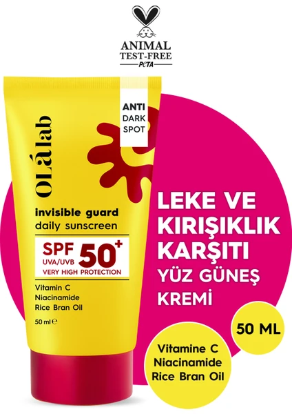 C Vitaminli Leke Karşıtı Spf 50+ Yüksek Uv Korumalı Yüz Güneş Kremi 50 ml